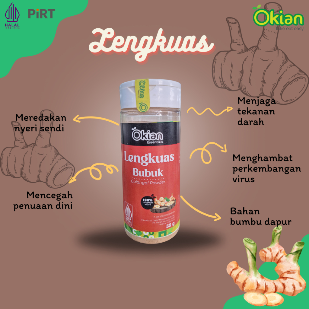 

Galangal Powder/Lengkuas Bubuk 55gr