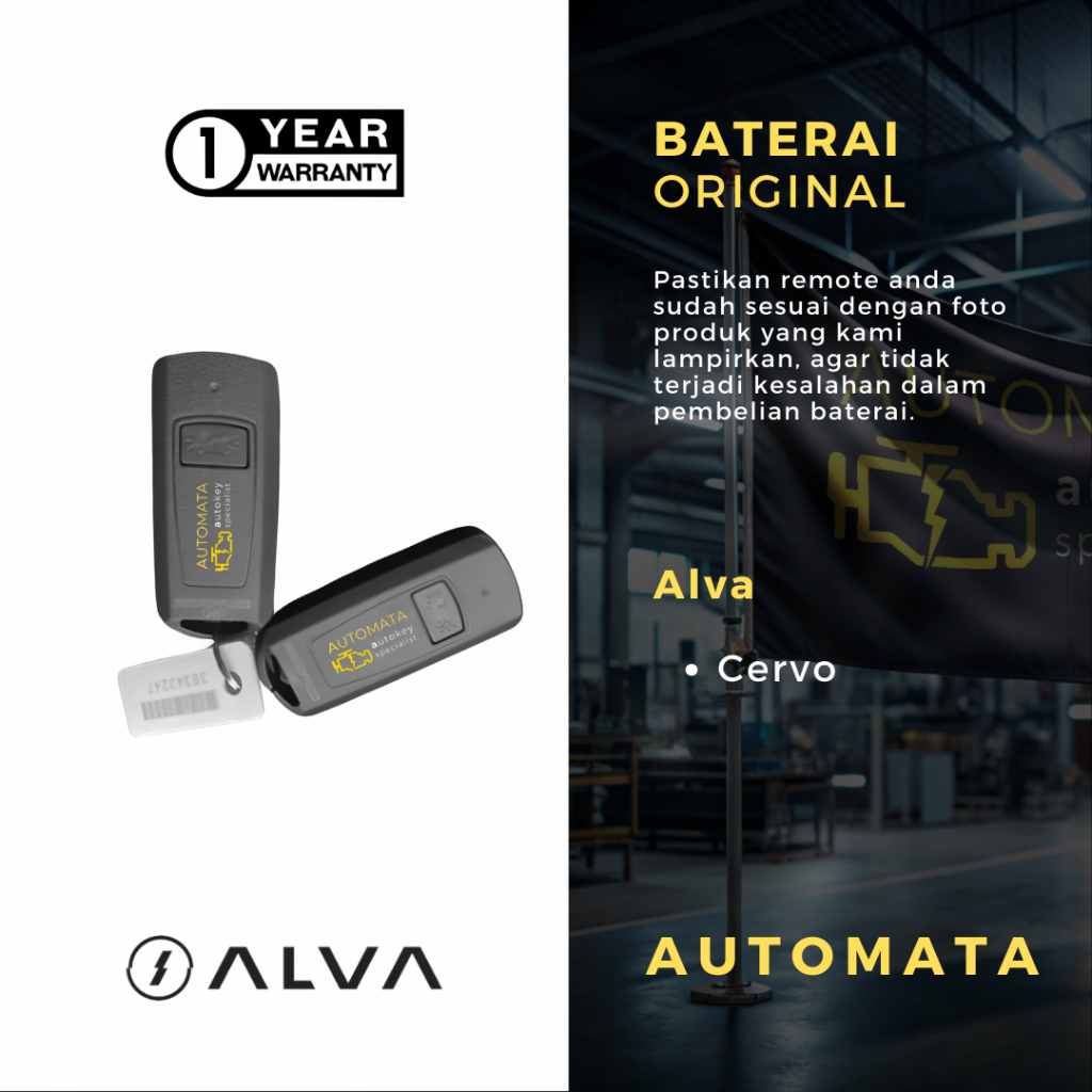 Baterai Remote Alva Cervo Original Panasonic