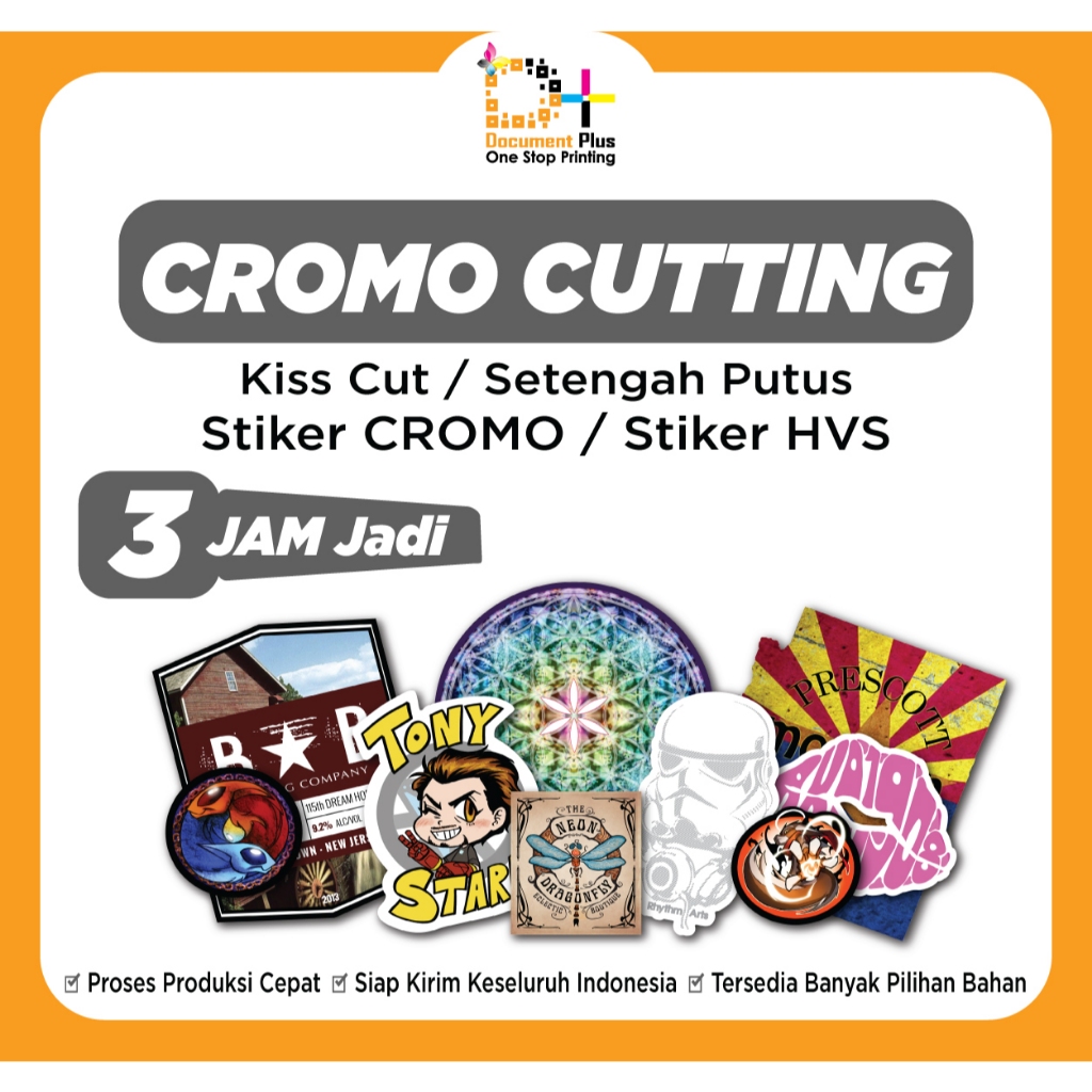 

Cetak Sticker Label Cromo dan Print Stiker HVS | Print + Kiss Cut Murah