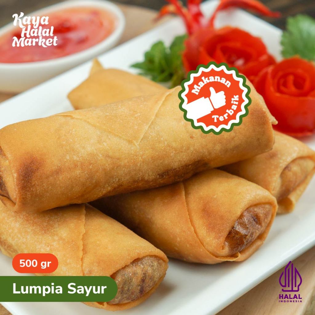 

Lumpia Sayur Spring Roll 500 gr Kaya Halal Market