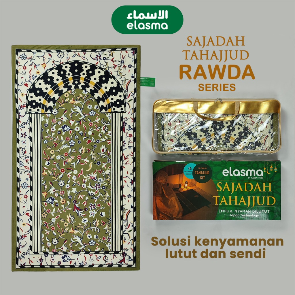 ELASMA Sajadah Tahajjud Premium Exclusive Busa Empuk Tebal