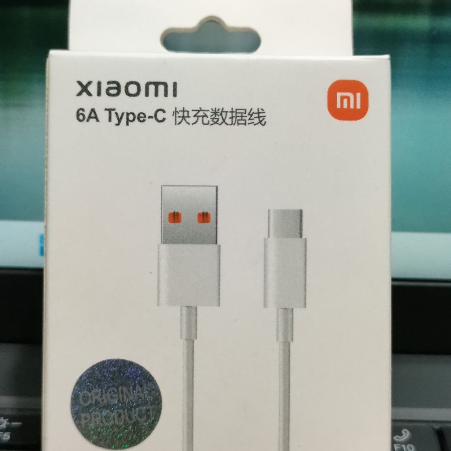 KABEL DATA XIAOMI ORI 33W TYPE C 6A MI TURBO CHARGE