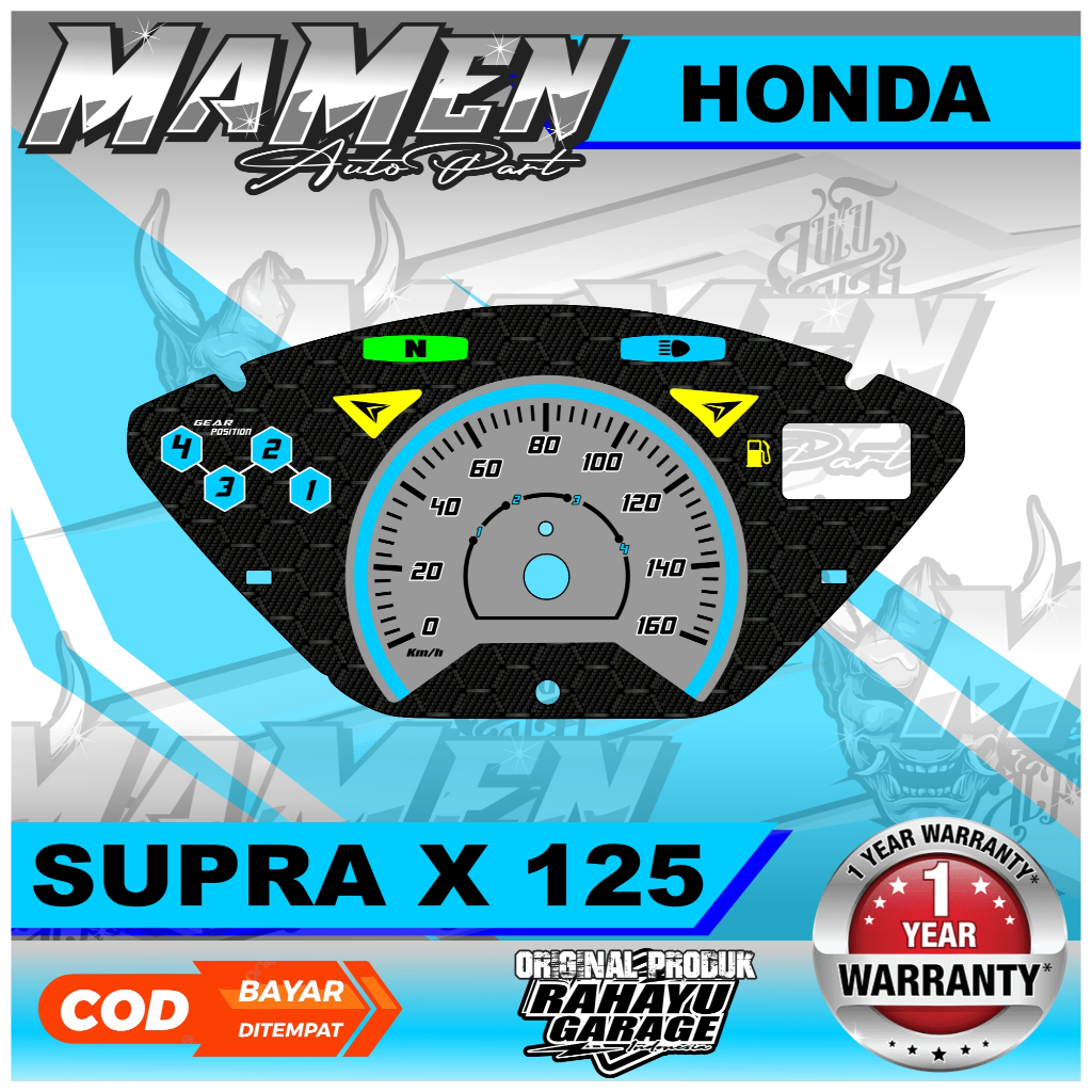 PAPAN SPEEDOMETER CUSTOM HONDA SUPRA X 125