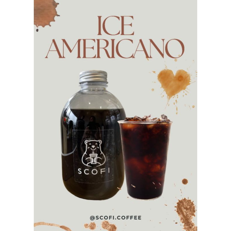 

SCOFI AMERICANO 1 Liter - Kopi fresh brew dari House Blend Arabica & Robusta