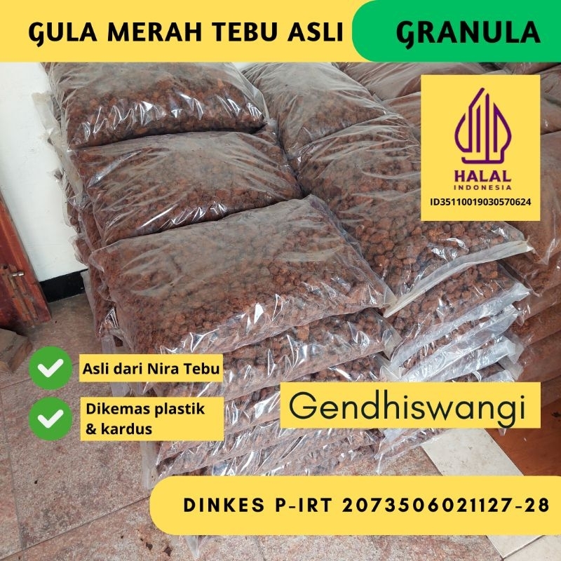 

GENDHISWANGI-GULA MERAH TEBU (GRANULA) ASLI/ ECO ENZYME/ FODEGRADE 5kg