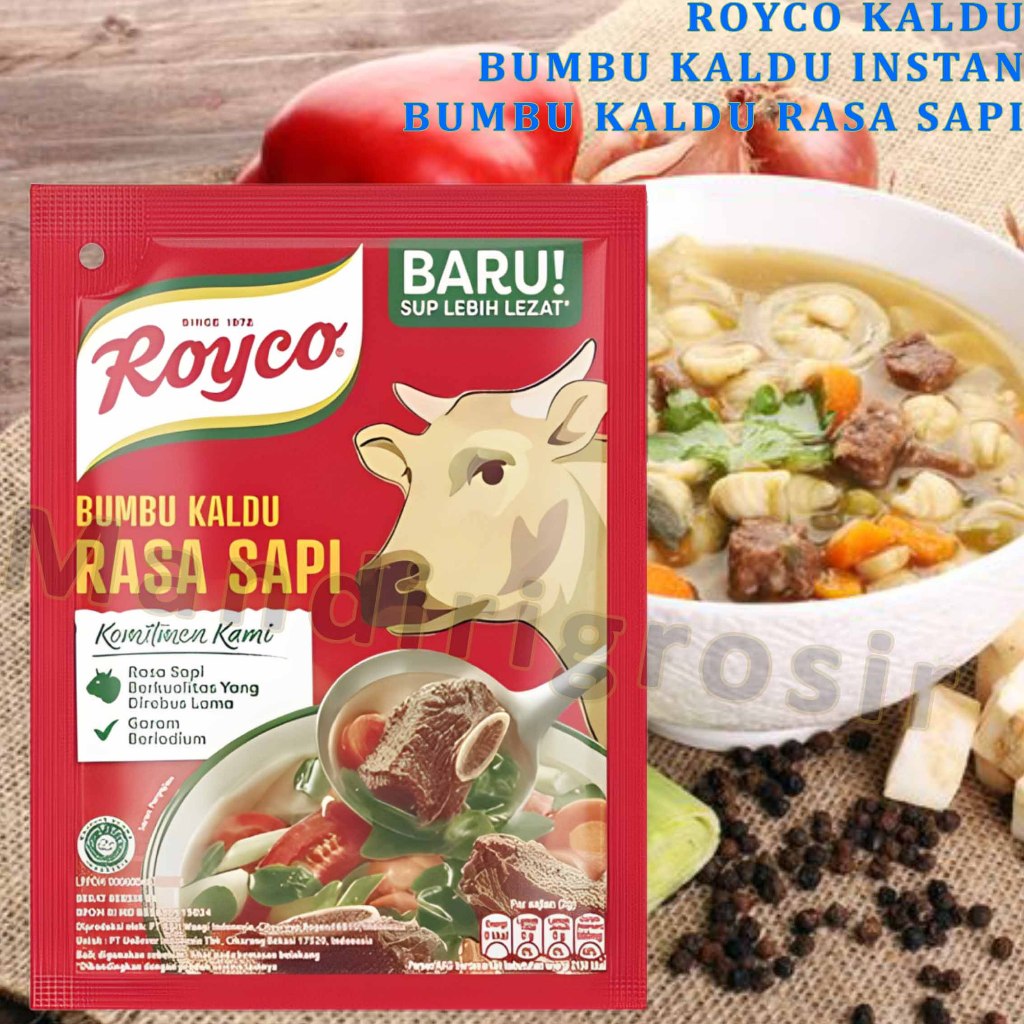 

Bumbu Kaldu Rasa Sapi * Royco Kaldu * Bumbu Kaldu Instan Serbaguna * 94gr