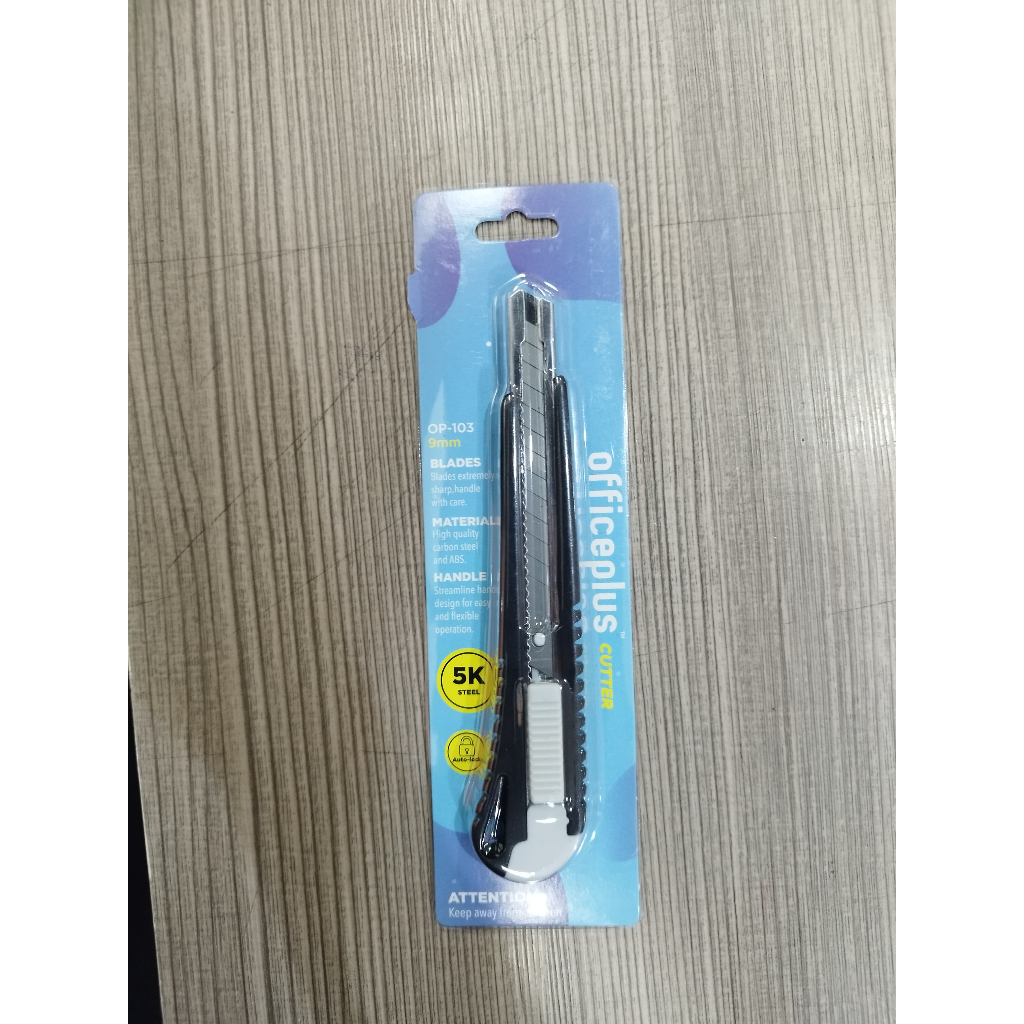 

Gramedia Cirebon - OFFICE-P CUTTER PLASTIC 9MM OP-C103 BLACK GREY