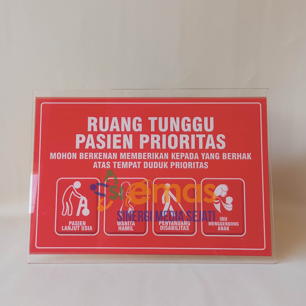 

Akrilik Papan Ruang Tunggu Pasien Prioritas | Akrilik Ruang Tunggu Pasien Prioritas