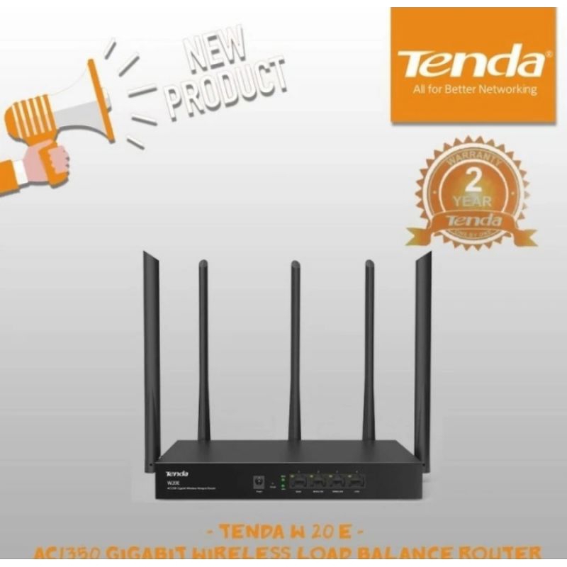 Tenda W20E AC1350 Gigabit Wireless Load Balance Router -  W30E