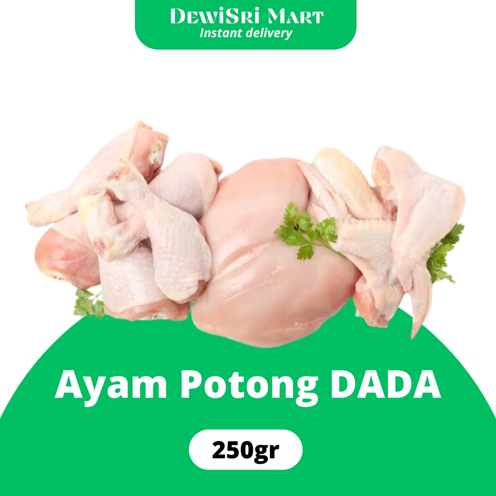 

Daging Ayam Potong Dada 250gr - Dewi Sri Mart