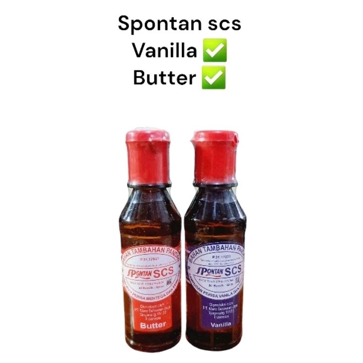 

Spontas SCS Vanilla/Butter 60ml | Perisa/Pelembut Kue SCS Wysman/Vanilla Spontan Cake Softener 60ml