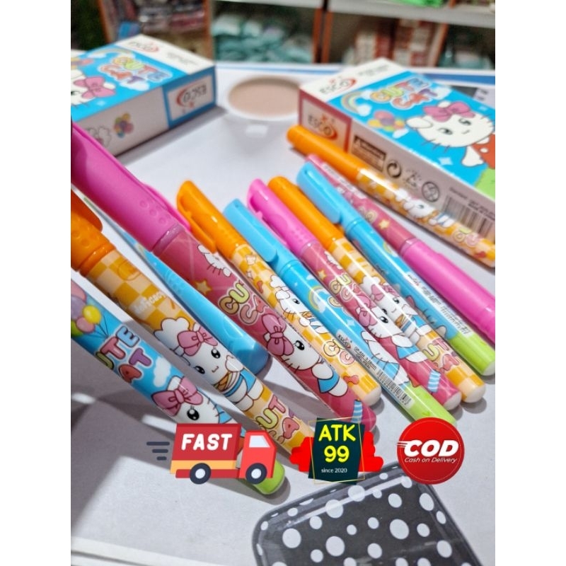 

Cute Cat GP-834/1 Lusin Pulpen Gel Esco/Pulpen Gel Basah/Pen/Pena Gel