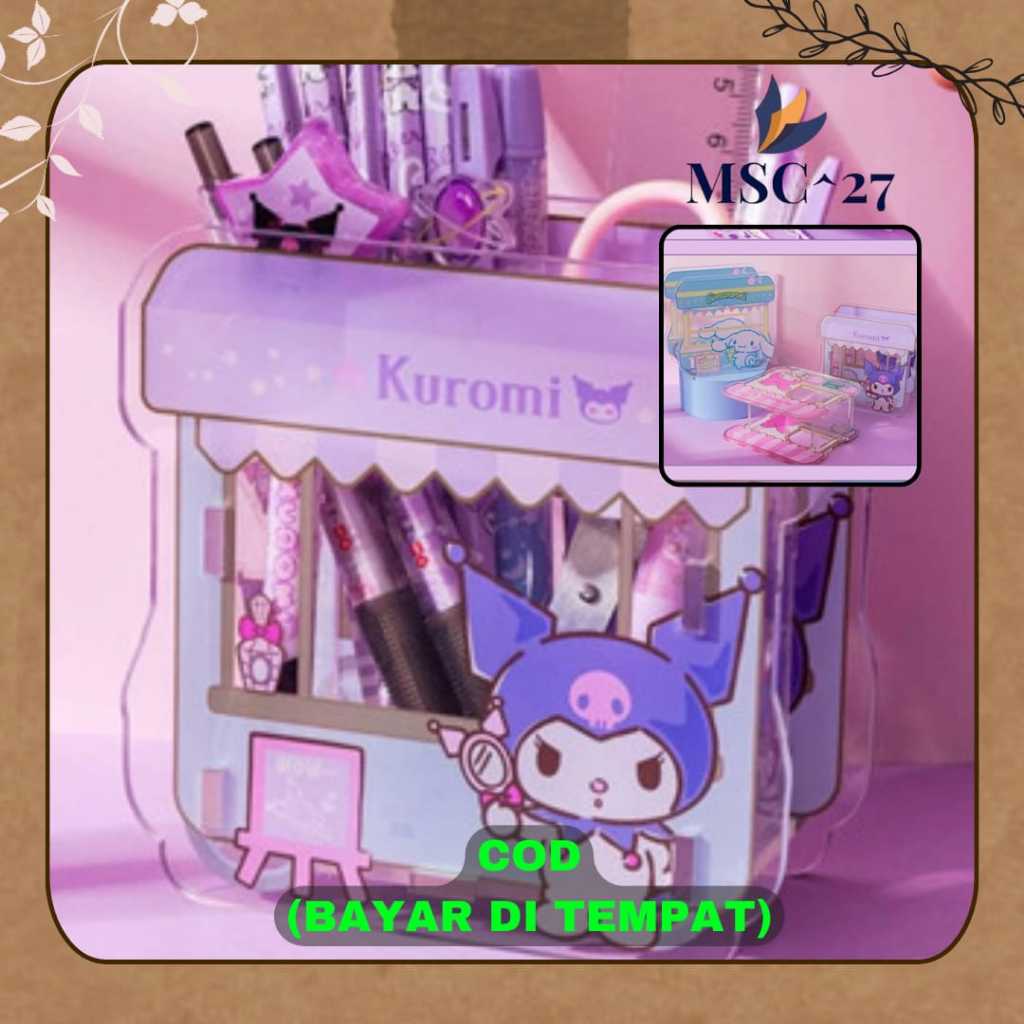 

Tempat Pulpen Stationery Kotak Penyimpanan Tempat Alat Tulis Karakter Lucu