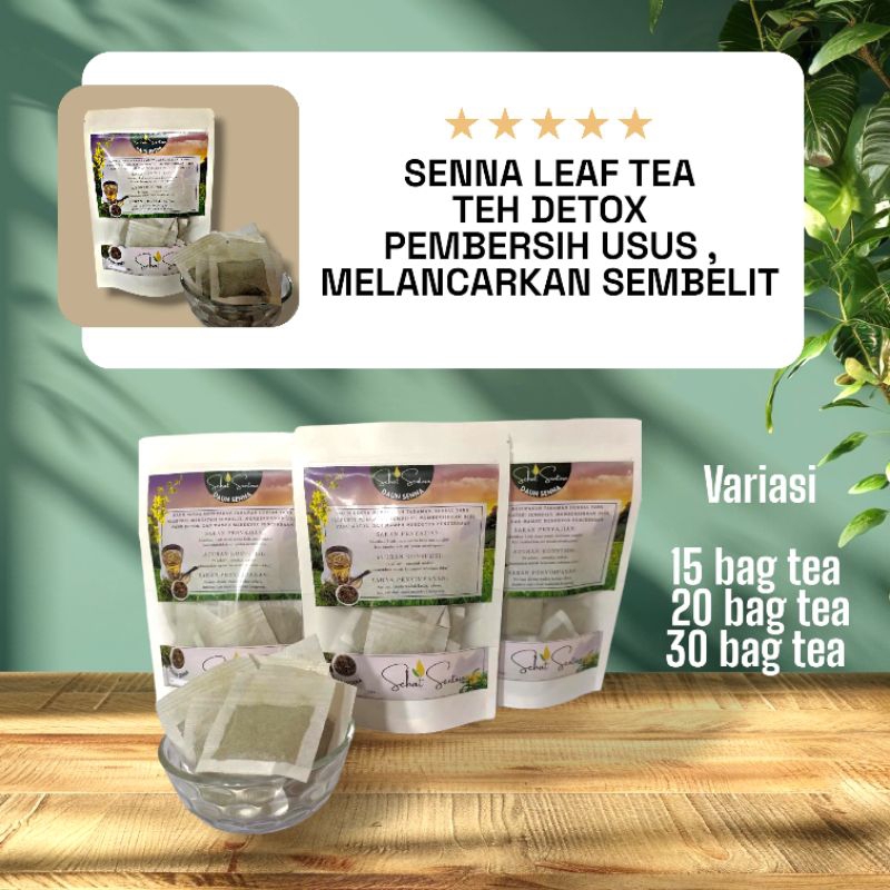 

Sena Leaf Tea | Teh Detox Pembersih Usus Kotor |Teh Daun Jati Cina Isi 15 | 20 | 25 |30 Tea Bag