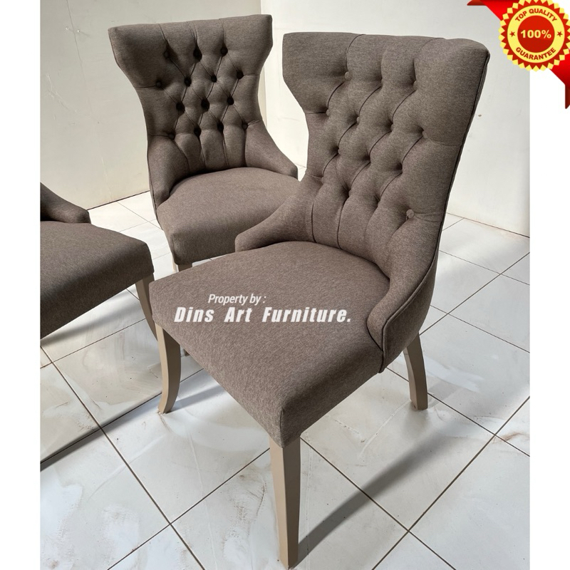 Kursi Makan Busa Kain Dapni - Kursi Makan Jok terbaru