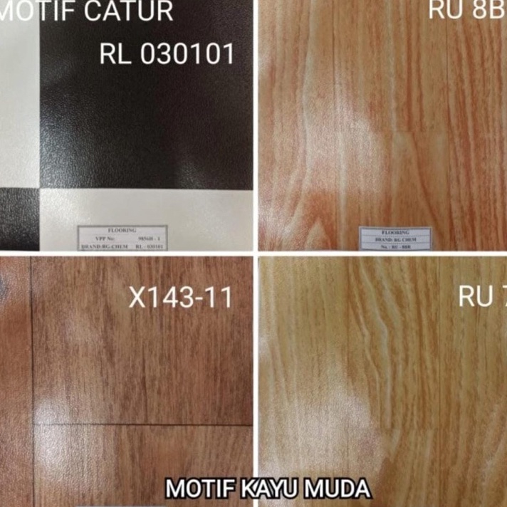 Karpet Vinyl Korea Lantai Plastik Motif Kayu  Pasir  Marmer  Dijamin Original buatan Korea