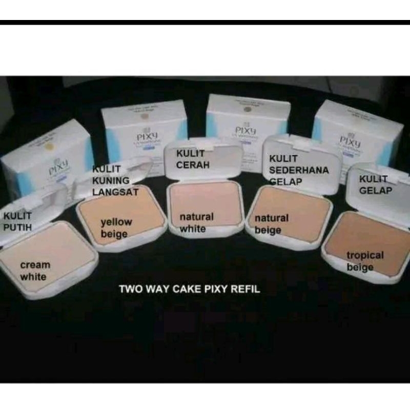 1 pcs bedak pixy two way cake revil natural beige 06