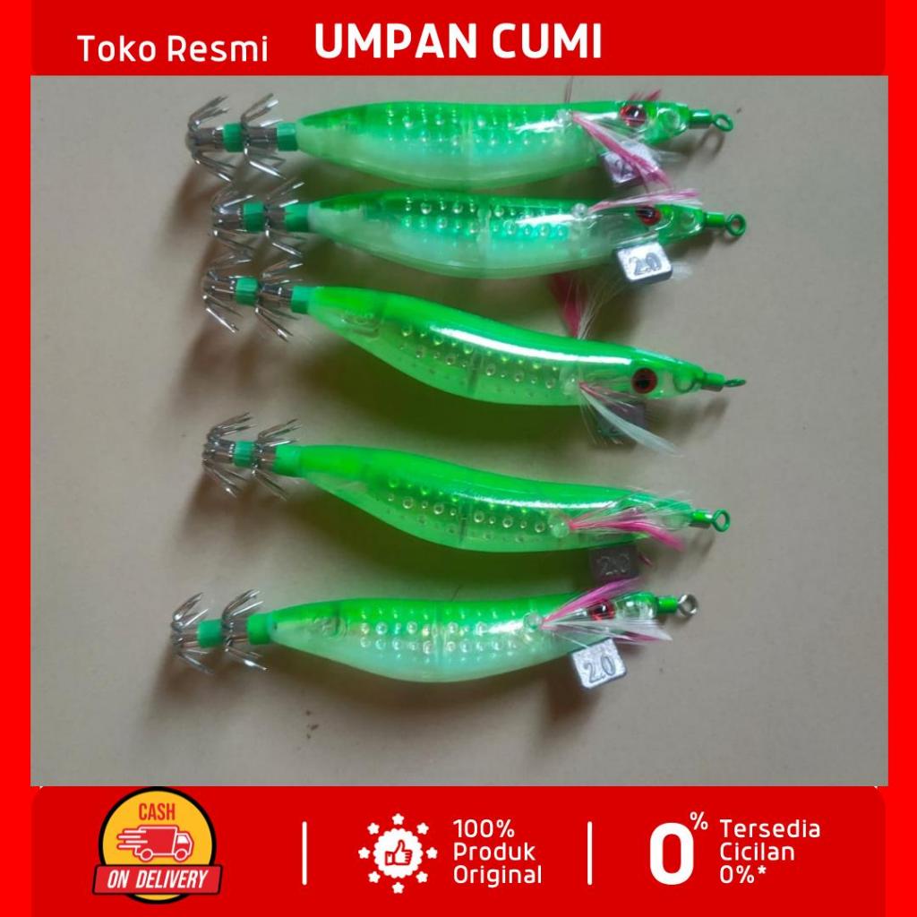 Promo Terlaris umpan cumi terbaik Model Udang, umpan pancing cumi menyala korea asli terbaik, squid 