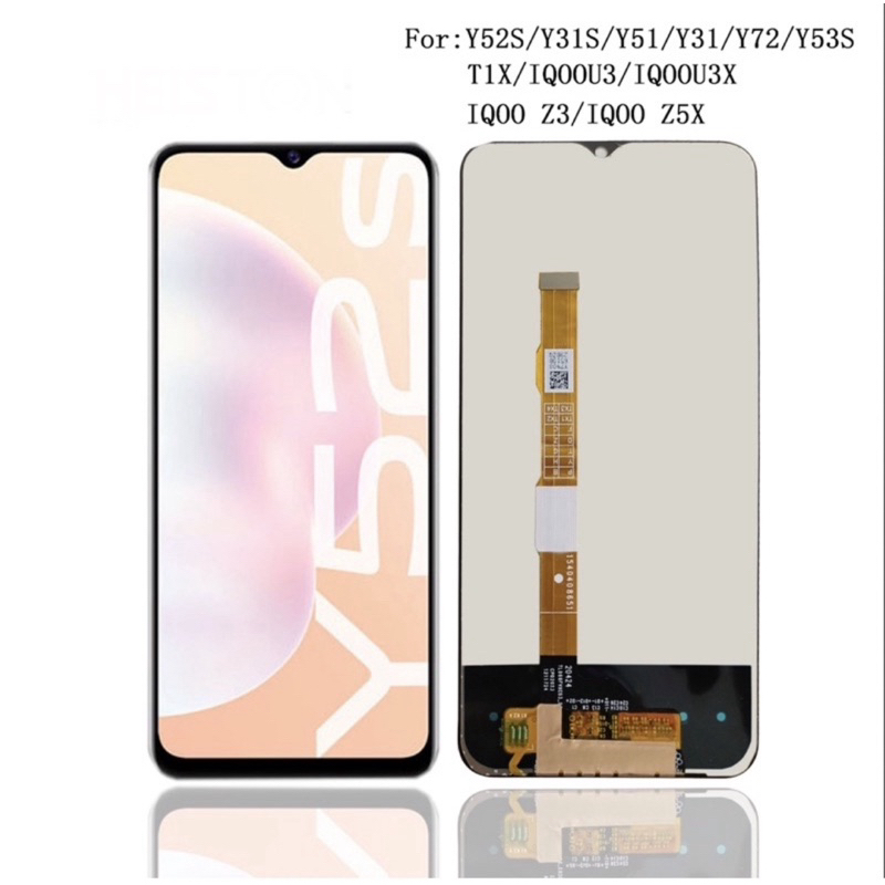 Heiston lcd ts vivo y53s y31 2020 y51 2020 original indospp