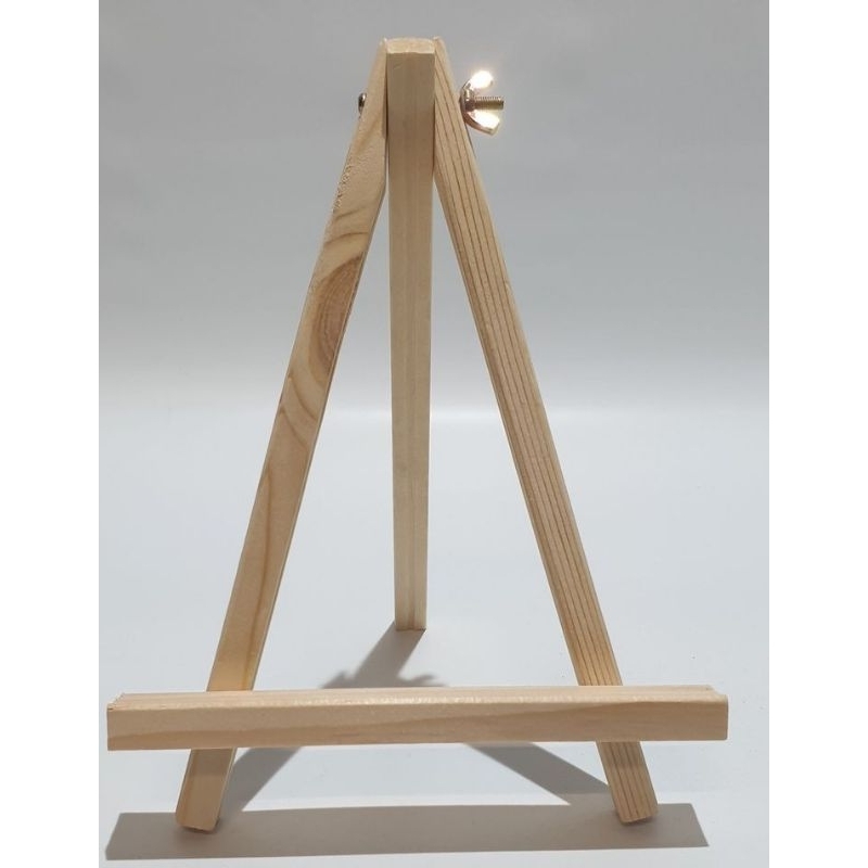 

Wooden Easel - Stand Foto Stand Lukis T 50cm L 30cm Menggunakan Kayu Tebal 2cm x 1.5cm