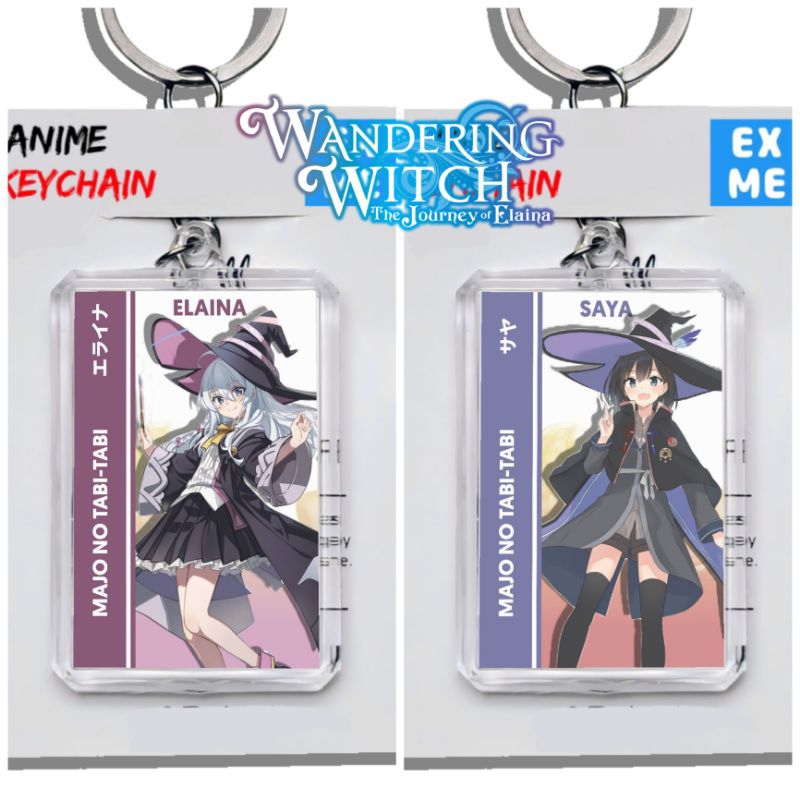 Gantungan Kunci Majo no Tabitabi - Elaina - Saya - Keychain Majo no Tabitabi - Ganci Anime