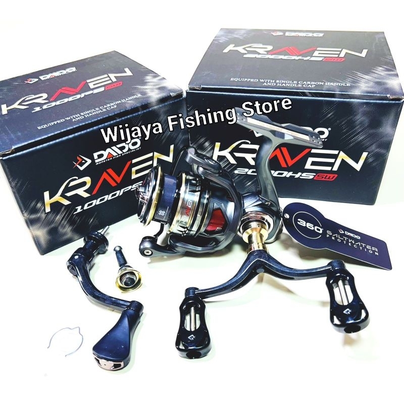 Reel Pancing Daido Kraven SW HS 1000 2000 3000 POWER HANDLE