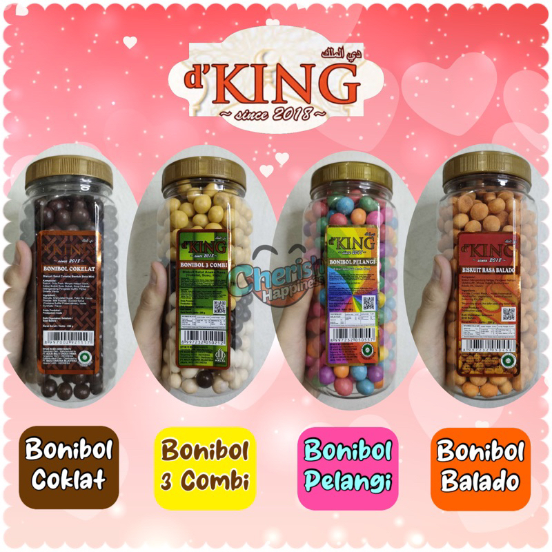 

1 Toples D'King Bonibol Cokelat & 3 Combi ~ Biskuit Salut Cokelat Bentuk Bola Mini