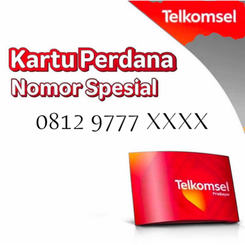 KARTU PERDANA TELKOMSEL 0812 9777 XXXX