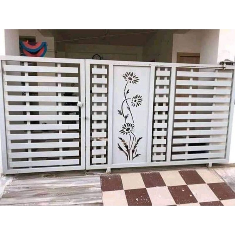 pagar minimalis motif laser cutting