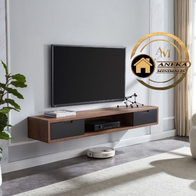 AMTV2 meja TV gantung , rak TV minimalis modern , meja TV dinding