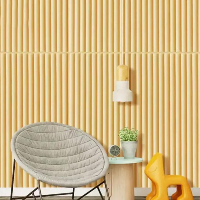 KI3 Wallpaper 3D Foam Motif garis 7cm x 7cmx 8mm