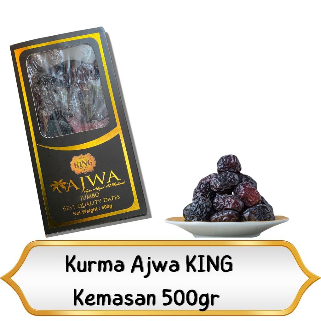 

OLEH OLEH HAJI DAN UMROH ASLI ORIGINAL KURMA AJWA KING JUMBO 500GR KURMA ASLI MURNI DARI ARAB SAUDI I KURMA JUMBO KESUKAAN NABI