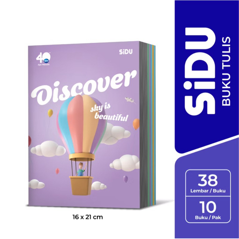 

Buku tulis Sidu 38lembar - 10buku