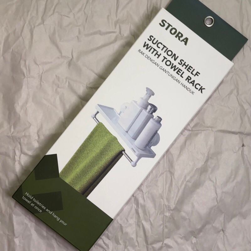 Rak dengan Gantungan Handuk STORA (Preloved)