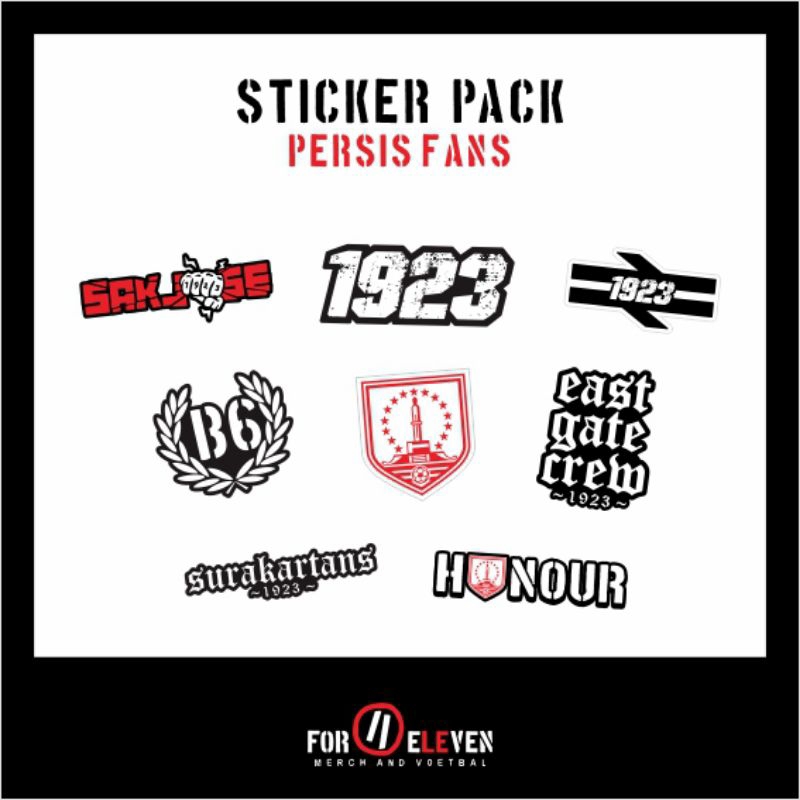 

FOR ELEVEN STICKER PERSIS SOLO PERSIS FANS SURAKARTANS