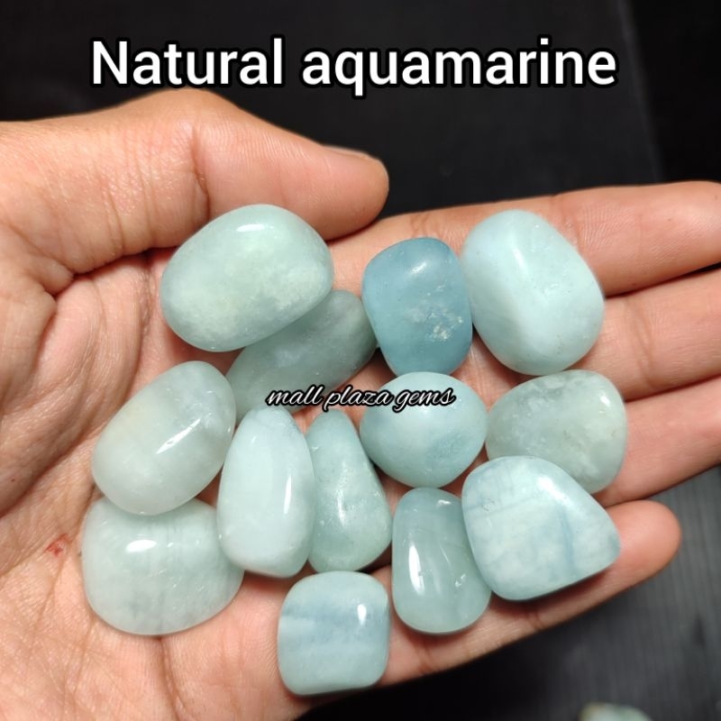 bahan aquamarin / bongkahan aquamarine / bahan batu aquamarine