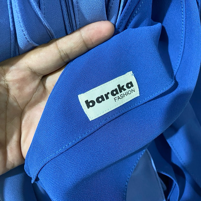 ORIGINAL ORI Hijab Swarosky Khimar Syari Jumbo Warna Denim Pengajian Umroh Bahan Ceruty Babydoll