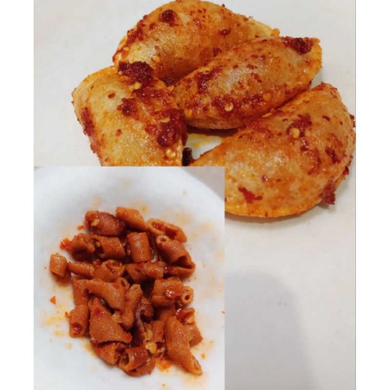 

CIRENG ISI USUS PEDAS daun jeruk ( isi 10 pcs) free Chili oil