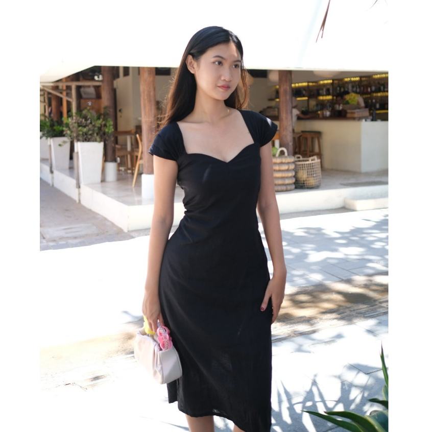 ZARA DRESS - Summer Dress Wanita Woman Long Dress Panjang Bunga Motif Korean Style | INI WEAR