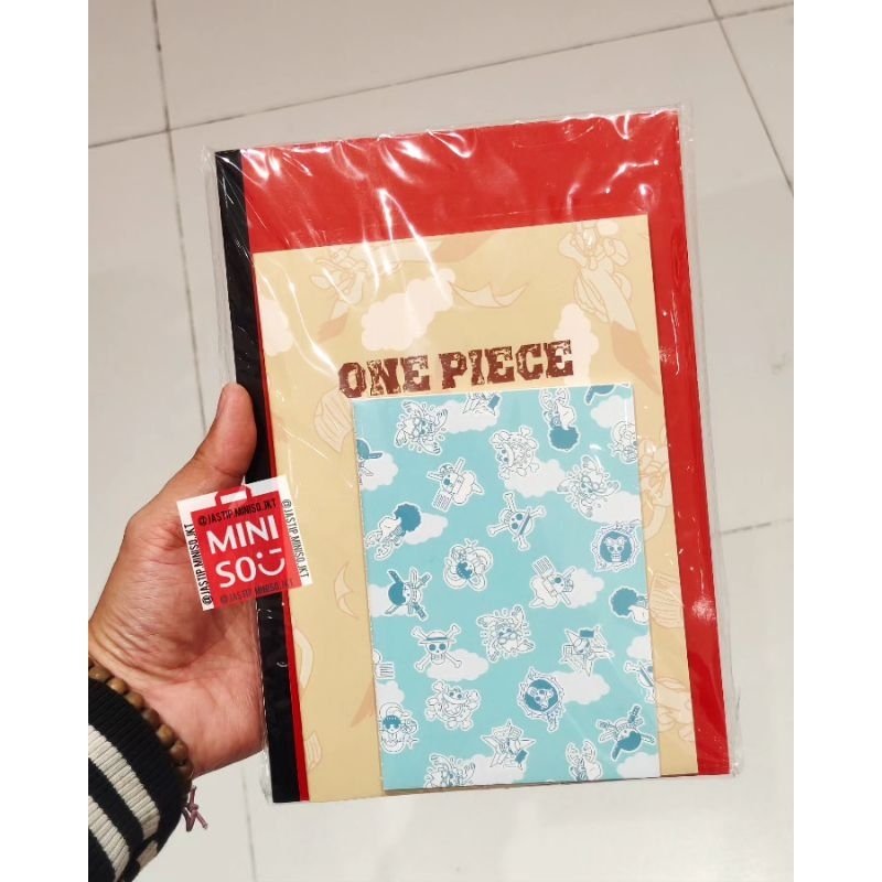 

MINISO x ONEPIECE Stitch Bound Book Set ONEPIECE Classic Collection (isi 3pcs) 28 Sheets