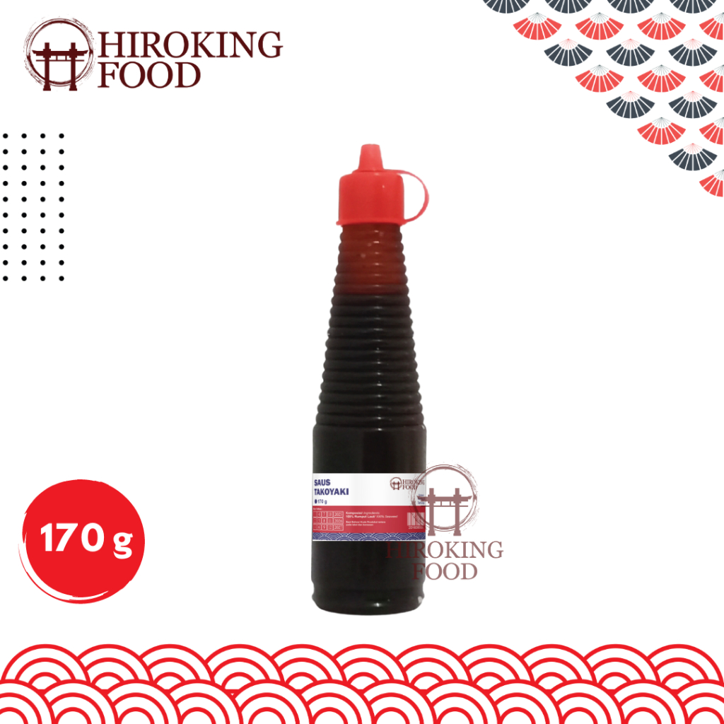 

HIROKING FOOD Takoyaki Sauce 170 g Halal │ Saus Topping Takoyaki & Okonomiyaki