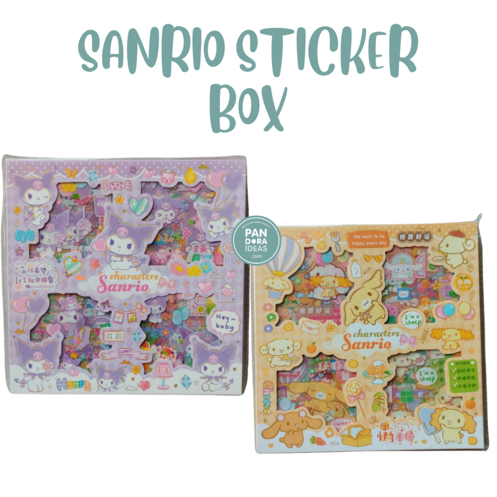 

Sanrio Sticker Box | Stiker Pax Karakter Sanrio Kuromi Anti Air