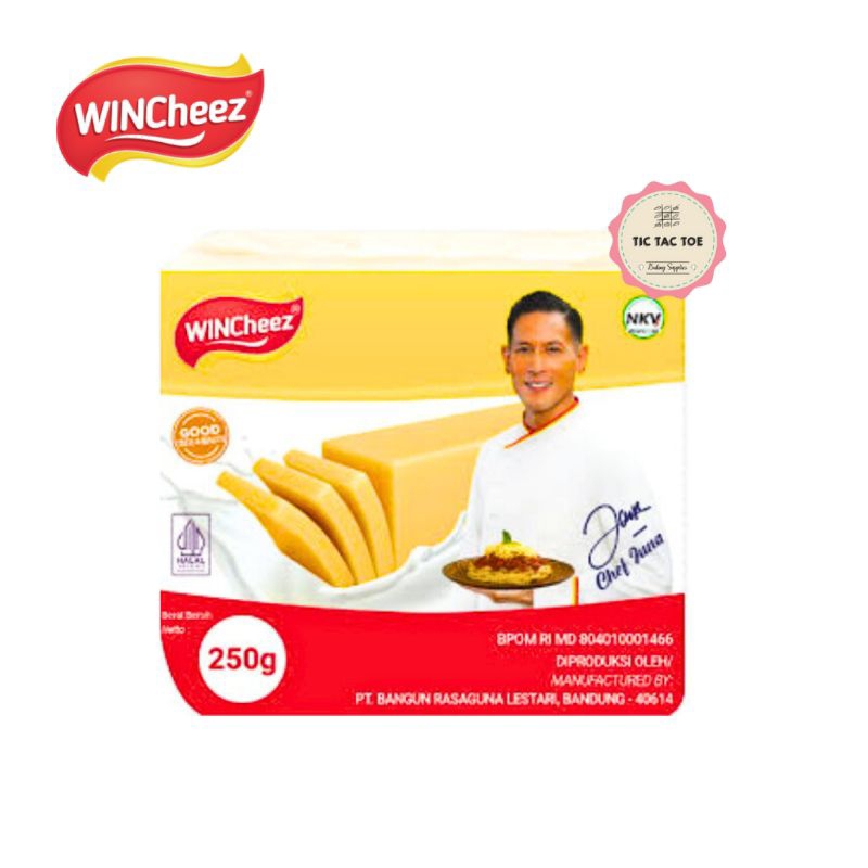 

Keju Wincheez Cheddar 250gr HALAL/Keju Cheddar/Cheddar (ED 04 NOVEMBER 2025) Keju Chef Juna