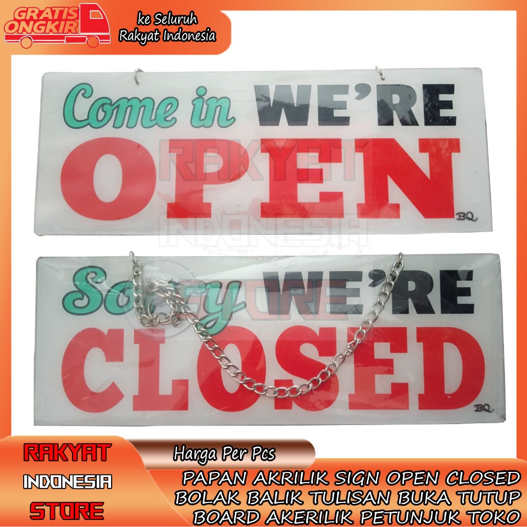 

Petunjuk Bolak Balik Open Closed Papan Akrilik Sign Stiker Board Tulisan Ruangan Akerilik Terima Kasih Untuk Tidak Merokok Dilarang Rokok Acrilyc Kuat Tempel Kaca Label Lengket Double Tape Gantung Rumah Kantor Toko Buka Tutup Sorry Come In We’ Are