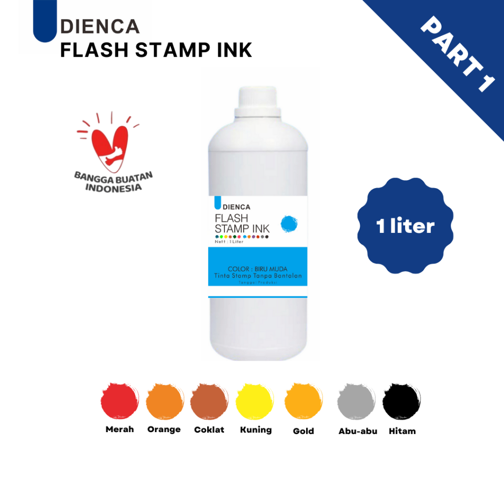 

Dienca Flash Stamp Ink - Tinta Stempel 1liter PART 1