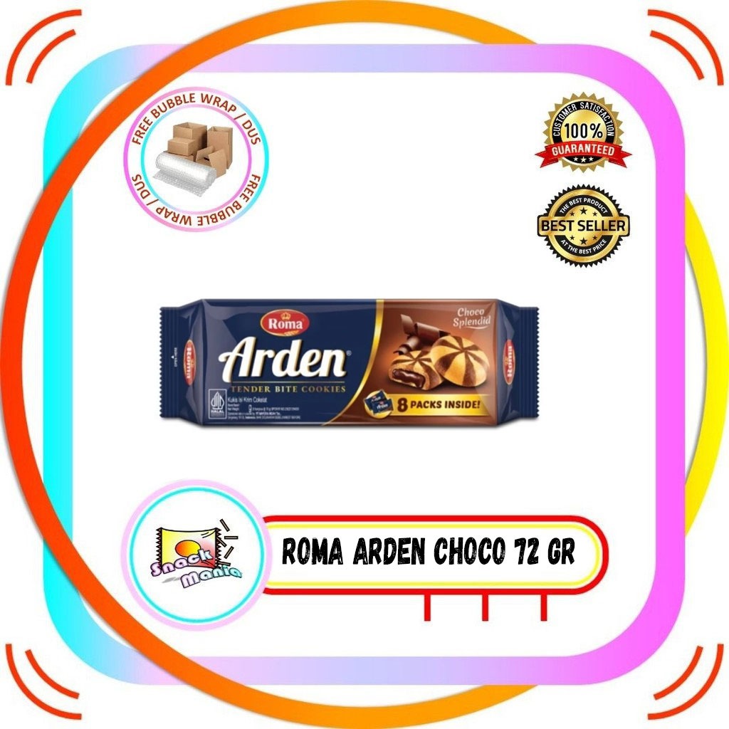 

Roma Arden Choco Splendid Tender Bite Cookies 72 gr Kukis Krim Coklat