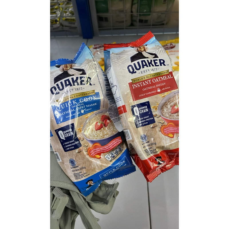 

QUAKER OATS INSTAN OATMEAL QUICK COOK 200GR