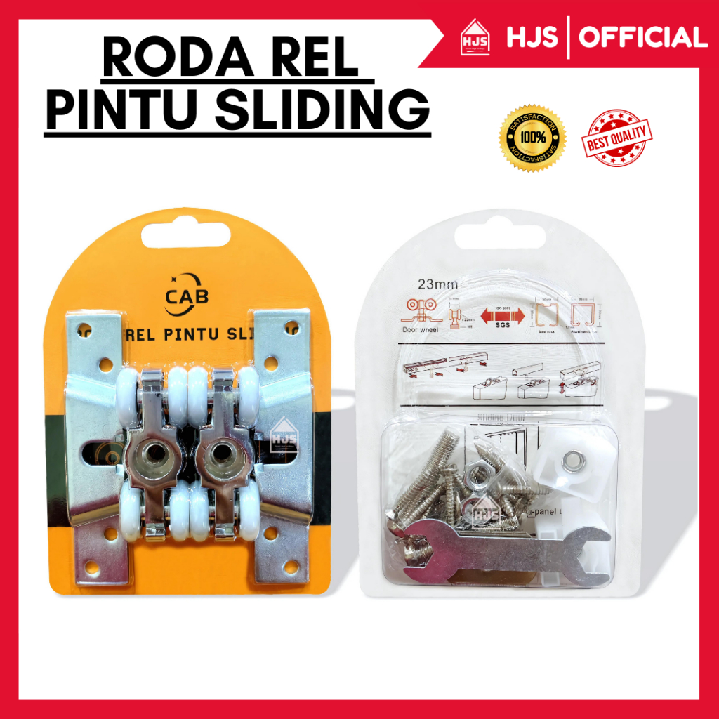 [HJS] Roda Pintu Sliding Geser / Wheel Sliding Door Set / Roda Pintu Geser CAB