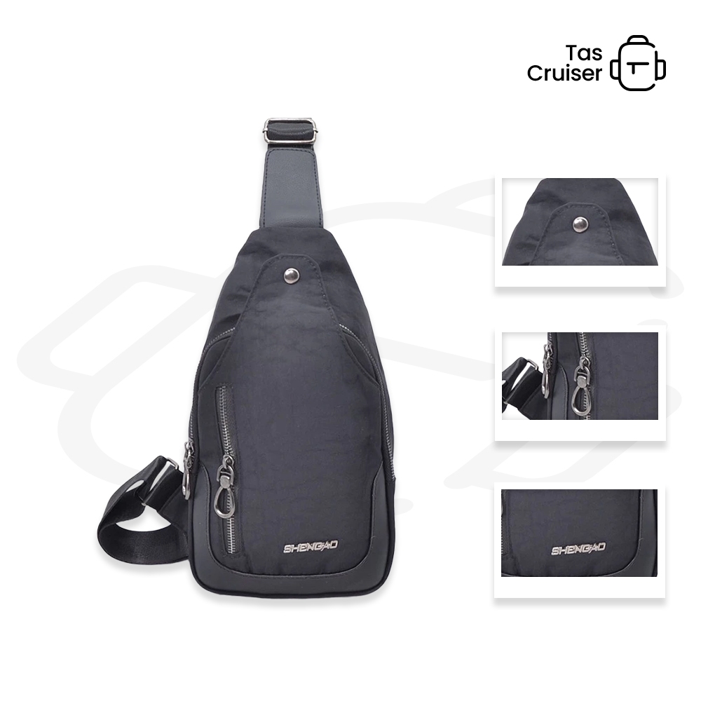 Tas Dada Kain Pria - Waistbag Pria 8247