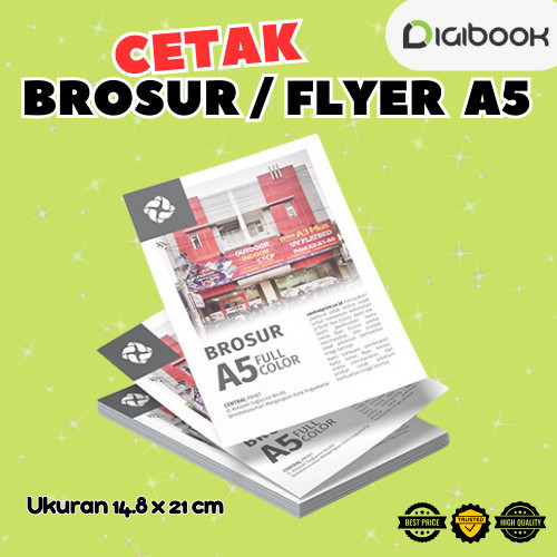 

Cetak Brosur a5 Art paper / Cetak Leaflet Brosur A5 | Brosur custom Paket isi 50 lembar